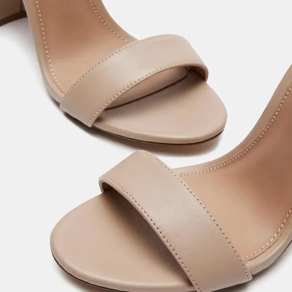 Steve Madden Carrson Dress Sandal Blush Leather (Sz. 9) - Picture 4 of 10